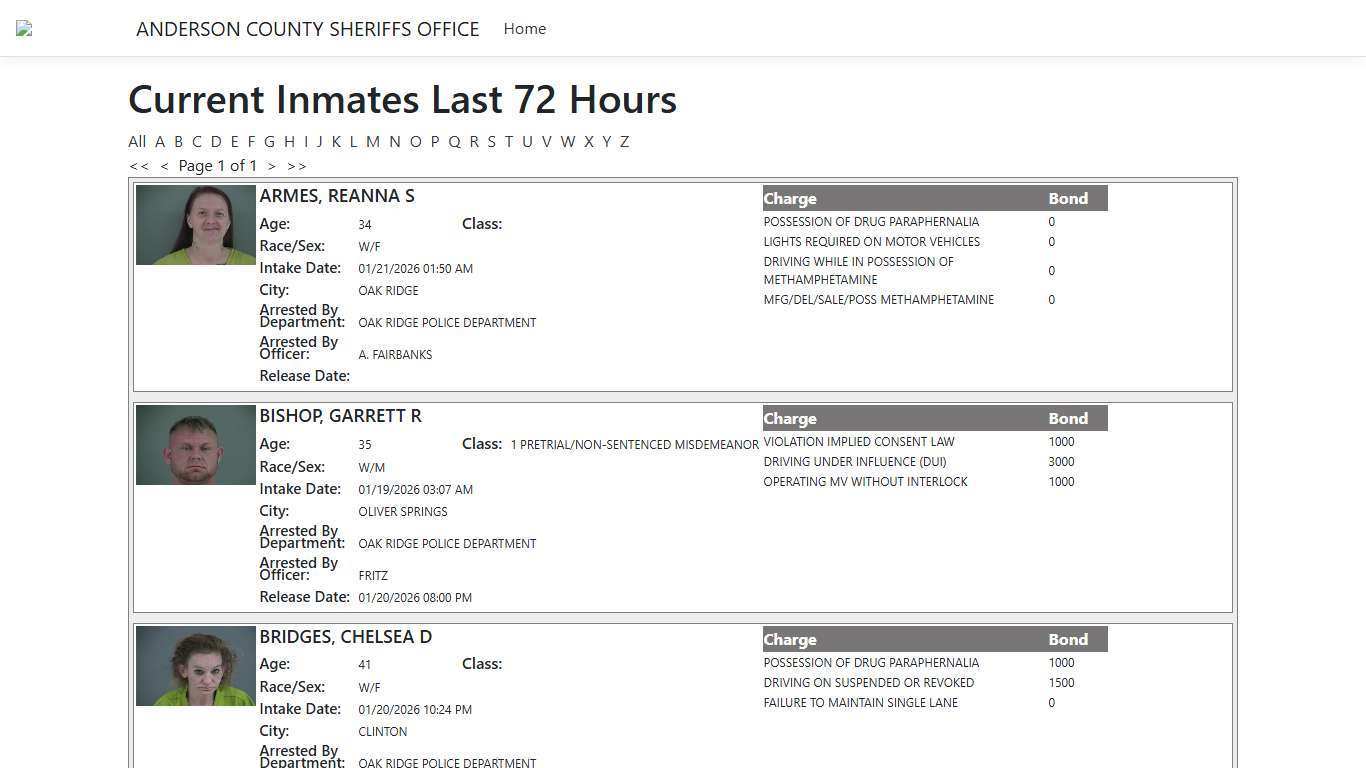 Inmates - ISOMS Portal