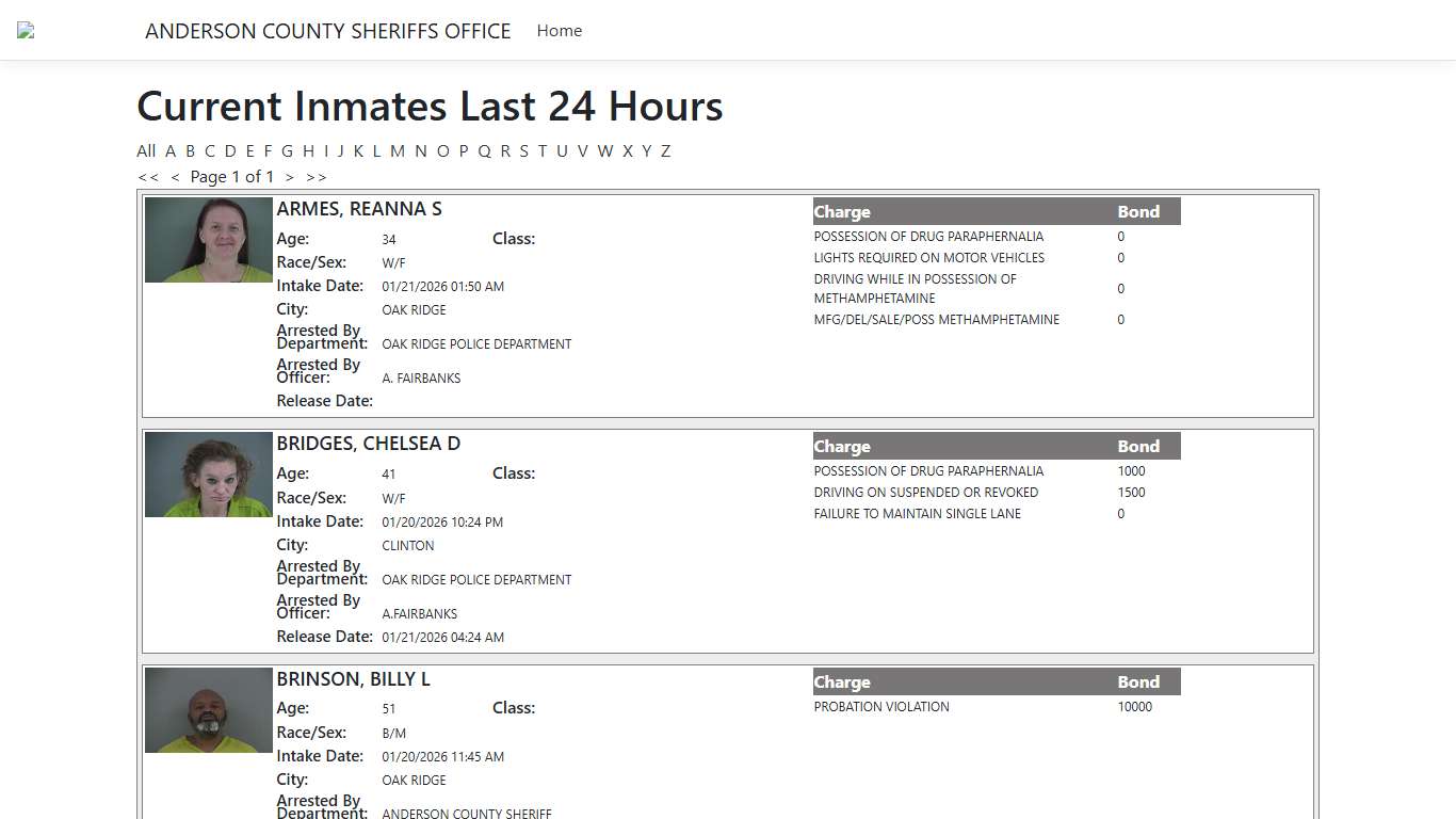 Inmates - ISOMS Portal